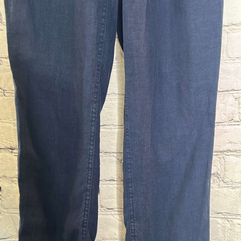 Lilly Pulitzer Navy Blue Elastic Waistband Linen Pants Size X-Small - Picture 4 of 10